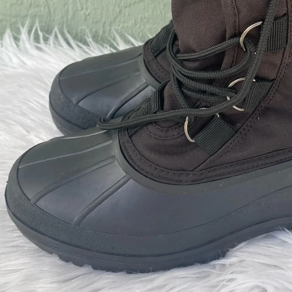Kamik  Snow Boots Size 9 Black Waterproof Insulated Winter